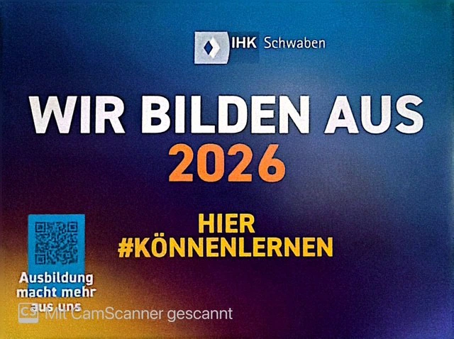 IHK Schwaben Siegel Wir bilden aus 2026