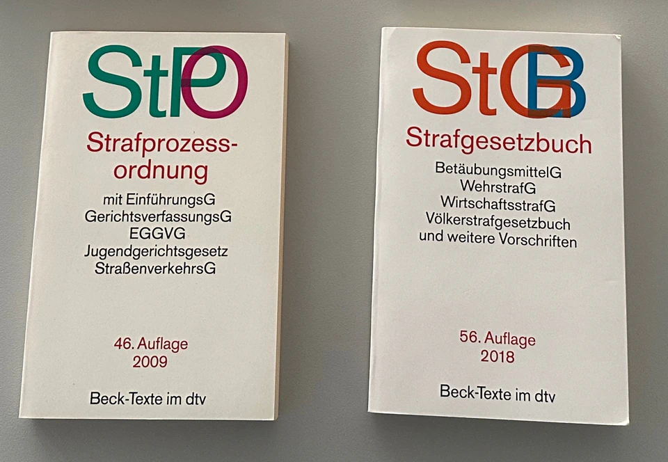 Strafprozessordnung und Strafgesetzbuch als Schulungsunterlagen für die Sicherheitsausbildung