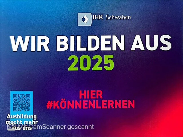 IHK Schwaben Siegel Wir bilden aus 2025